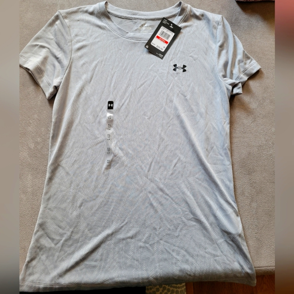 NWT Under Armour grey workout running shirt